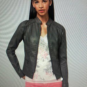 NWT Coated Moto Jacket